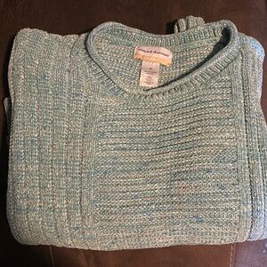 Blue Mockneck Sweater